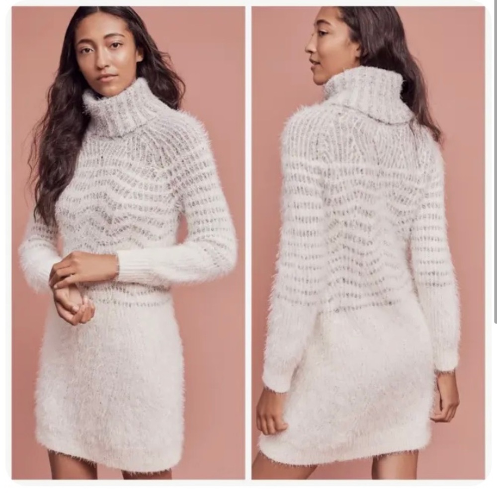 Anthropologie sleeping on snow tunic sweater dress